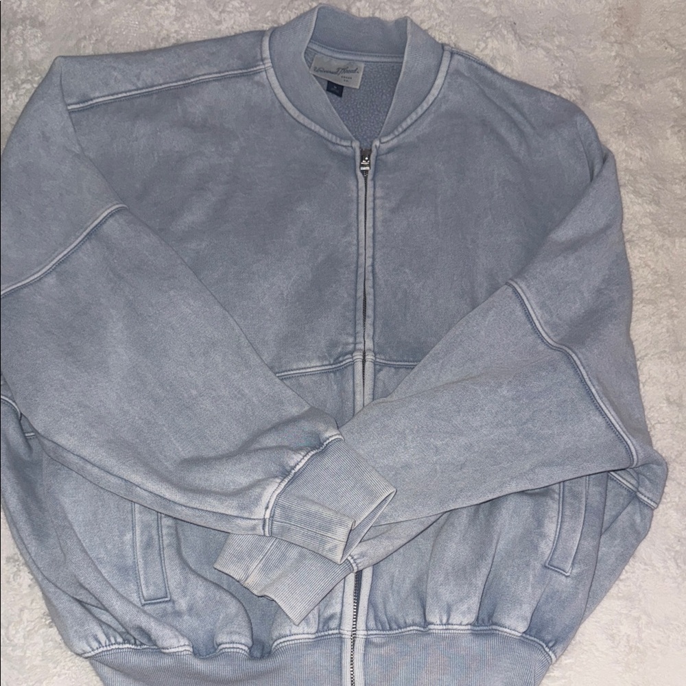 Universal Thread Heather Gray Zip-Up Jacket